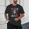 Kids Baseball Drip Bruh It's My 6th Birthday Boy Ice Cream Drip Unisex T-Shirt Kids Baseball Drip Bruh It's My 6th Birthday Boy Ice Cream Drip Unisex T-Shirt