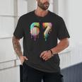 Kids Meme 67 Number Six 6 Seven 7 Ice Cream Drips Baseball Unisex T-Shirt Kids Meme 67 Number Six 6 Seven 7 Ice Cream Drips Baseball Unisex T-Shirt