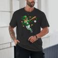 Leprechaun Play Baseball St Patrick's Day Men Kid Boys Unisex T-Shirt
