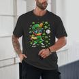 Leprechaun Playing Baseball Happy St Patricks Day Men Boys Unisex T-Shirt