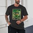 Leprechaun Playing Baseball Japanese Art St Patricks Day Unisex T-Shirt Leprechaun Playing Baseball Japanese Art St Patricks Day Unisex T-Shirt