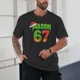 Mason 67 Christmas Ice Cream Drip Meme Six Seven Baseball Unisex T-Shirt Mason 67 Christmas Ice Cream Drip Meme Six Seven Baseball Unisex T-Shirt