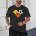 Mom Sports Heart Soccer Basketball Baseball Softball Unisex T-Shirt Mom Sports Heart Soccer Basketball Baseball Softball Unisex T-Shirt