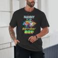 Nanny Of The Birthday Boy Baseball Football Colorful Unisex T-Shirt Nanny Of The Birthday Boy Baseball Football Colorful Unisex T-Shirt