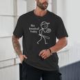 No Baseball Game Today Sad Stickfigure Baseball Player Unisex T-Shirt