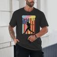 Retro Baseball Drip Boys Ice Cream Patriotic American Flag Unisex T-Shirt Retro Baseball Drip Boys Ice Cream Patriotic American Flag Unisex T-Shirt