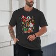 Santa Baseball Football Soccer Pajamas Ho Ho Christmas Xmas Unisex T-Shirt Santa Baseball Football Soccer Pajamas Ho Ho Christmas Xmas Unisex T-Shirt