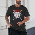 Santa Sports Christmas Baseball Player Unisex T-Shirt Santa Sports Christmas Baseball Player Unisex T-Shirt
