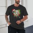 Santa Sports Ice Baseball Christmas Xmas Pajama Kid Men Boys Unisex T-Shirt