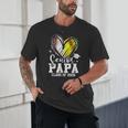 Senior Papa Class Of 2026 Baseball Softball Graduation Heart Unisex T-Shirt Senior Papa Class Of 2026 Baseball Softball Graduation Heart Unisex T-Shirt