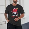 Stealing Hearts And Bases Baseball Player Valentine's Day Unisex T-Shirt