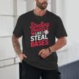 Stealing Hearts Like I Steal Bases Cute Baseball Valentine Unisex T-Shirt Stealing Hearts Like I Steal Bases Cute Baseball Valentine Unisex T-Shirt