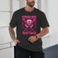 Strike Out Breast Cancer Baseball Ice Cream Drip Unisex T-Shirt Strike Out Breast Cancer Baseball Ice Cream Drip Unisex T-Shirt