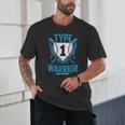 Type 1 Warrior Diabetes Awareness Baseball Enthusiasts Unisex T-Shirt