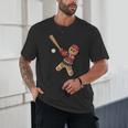 Ugly Christmas Sweater Gingerbread Baseball Toddler Kids Unisex T-Shirt