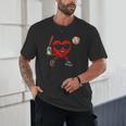 Valentines Day Baseball Red Heart Love Boys Kids Tee Unisex T-Shirt