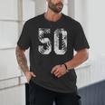 Vintage Baseball Number 50 Jersey Player Uniform Unisex T-Shirt