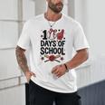 100 Days Of School Coquette Bow Baseball 100th Day Girl Kid Unisex T-Shirt 100 Days Of School Coquette Bow Baseball 100th Day Girl Kid Unisex T-Shirt