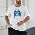 Fly The W Chicago Baseball Winning Flag Distressed Premium Tri-Blend Unisex T-Shirt Fly The W Chicago Baseball Winning Flag Distressed Premium Tri-Blend Unisex T-Shirt