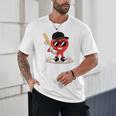 Heart Playing Baseball Valentine Baseball Unisex T-Shirt