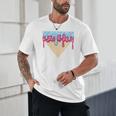 Ice Cream Baseball Cone Dripping Sprinkles Kids Boys Summer Premium Tri-Blend Unisex T-Shirt