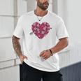 Valentine's Day Baseball Heart Softball Player Sports Lover Unisex T-Shirt
