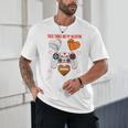 Valentines Day Boys Men Hearts Gaming Football Baseball Love Premium Tri-Blend Unisex T-Shirt