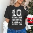10th Birthday Rookie Of The Year Baseball Double Digit Humor Unisex T-Shirt 10th Birthday Rookie Of The Year Baseball Double Digit Humor Unisex T-Shirt