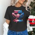 2026 American Flag Baseball Ice Cream Drip Bats Boys Unisex T-Shirt 2026 American Flag Baseball Ice Cream Drip Bats Boys Unisex T-Shirt