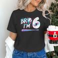 6th Birthday Boy Bro I'm 6 Year Old Baseball Ice Cream Drip Unisex T-Shirt 6th Birthday Boy Bro I'm 6 Year Old Baseball Ice Cream Drip Unisex T-Shirt
