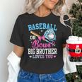 Baseball Or Bows Big Brother Loves You Gender Pink Or Blue Unisex T-Shirt Baseball Or Bows Big Brother Loves You Gender Pink Or Blue Unisex T-Shirt