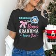 Baseball Or Bows Your Grandma Loves You Gender Reveal Unisex T-Shirt