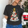 Baseball Christmas Tree Lights Santa Sport Player Lover Xmas Unisex T-Shirt