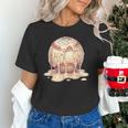 Baseball Drip Ice Cream Melting Illustration Unisex T-Shirt