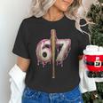 Baseball Drip Number 67 Sports Player Six Seven Meme Fan Unisex T-Shirt