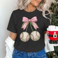 Baseball Girls Women Coquette Pink Bow Baseball Unisex T-Shirt Baseball Girls Women Coquette Pink Bow Baseball Unisex T-Shirt