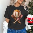 Baseball Ice Cream Drip Style Melting Ice Cream Youth Teen Unisex T-Shirt