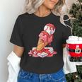 Baseball Ice Cream Drip Youth Strawberry Baseball Red Unisex T-Shirt Baseball Ice Cream Drip Youth Strawberry Baseball Red Unisex T-Shirt