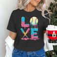 Baseball Love Drip Ice Cream Colorful Baseball Unisex T-Shirt