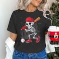 Baseball Skeleton Halloween Playing Unisex T-Shirt Baseball Skeleton Halloween Playing Unisex T-Shirt