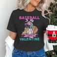 Baseball Is My Valentine Ice Cream Drip Crossed Bats Sport Unisex T-Shirt