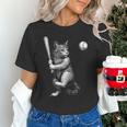 Cute Kitten Playing Baseball Hitter Bat Cool Baseball Cat Unisex T-Shirt Cute Kitten Playing Baseball Hitter Bat Cool Baseball Cat Unisex T-Shirt