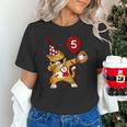 Dabbing Cool Cat Baseball 5th Birthday Unisex T-Shirt Dabbing Cool Cat Baseball 5th Birthday Unisex T-Shirt