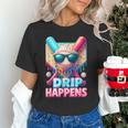Drip Happens Baseball Ice Cream Bat And Ball With Sunglasses Unisex T-Shirt Drip Happens Baseball Ice Cream Bat And Ball With Sunglasses Unisex T-Shirt
