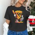 Drippy Pizza Baseball Slice Cartoon Sports Food Unisex T-Shirt Drippy Pizza Baseball Slice Cartoon Sports Food Unisex T-Shirt