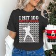I Hit 100 Days Of School Baseball 100 Day Of School Unisex T-Shirt