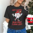 Hit Hard Run Fast Turn Left Baseball Player Unisex T-Shirt Hit Hard Run Fast Turn Left Baseball Player Unisex T-Shirt