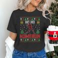 Ho Ho Homerun Xmas Sports Player Baseball Ugly Christmas Unisex T-Shirt Ho Ho Homerun Xmas Sports Player Baseball Ugly Christmas Unisex T-Shirt