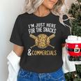 I'm Just Here For The Snacks And Commercials Baseball Unisex T-Shirt I'm Just Here For The Snacks And Commercials Baseball Unisex T-Shirt