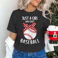 Just A Girl Who Loves Baseball Cute Retro Baseball Lover Unisex T-Shirt